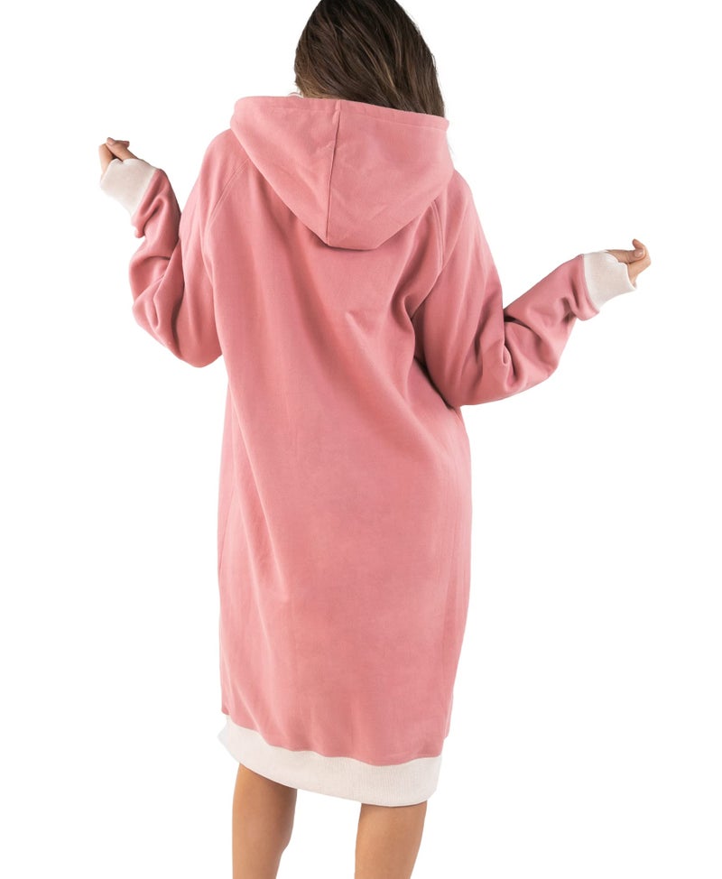 Lazy One Oversized Hoodie Sweatshirt, Comfortable Sleepwear, Bed (Back To Bed, S/M) - Image 2